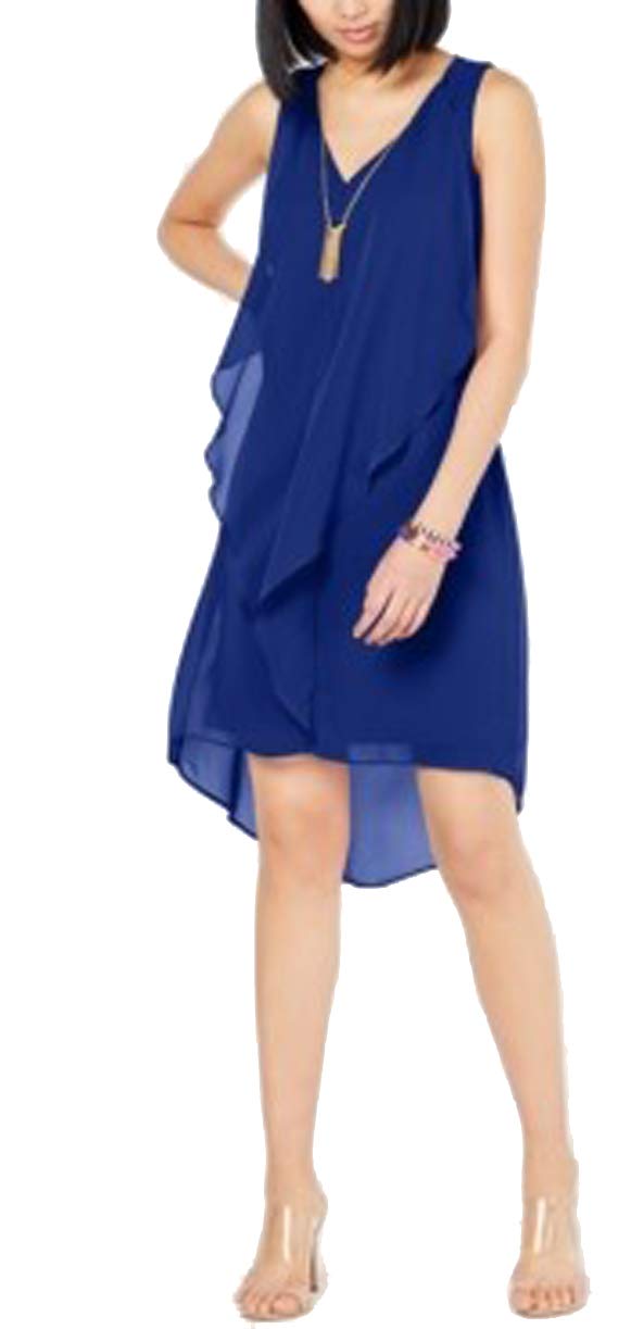 Petite High Low Flutter Necklace Dress