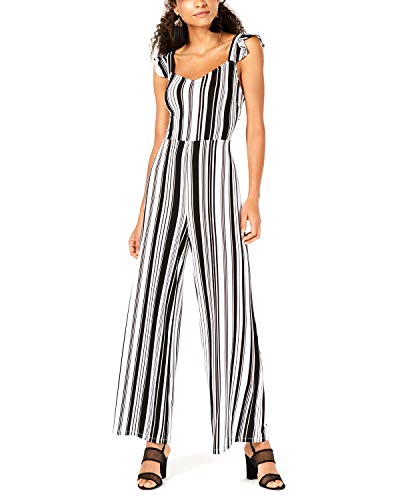 Bar III Striped Cutout Jumpsuit