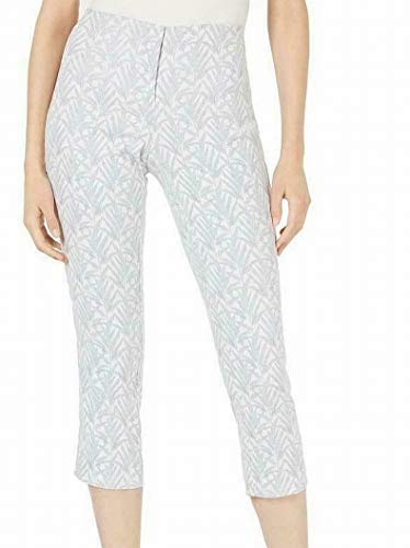 Jacquard High-Waist Cropped Pants