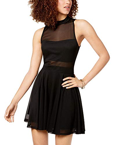 Material Girl Juniors Mesh Fit Flare Dress