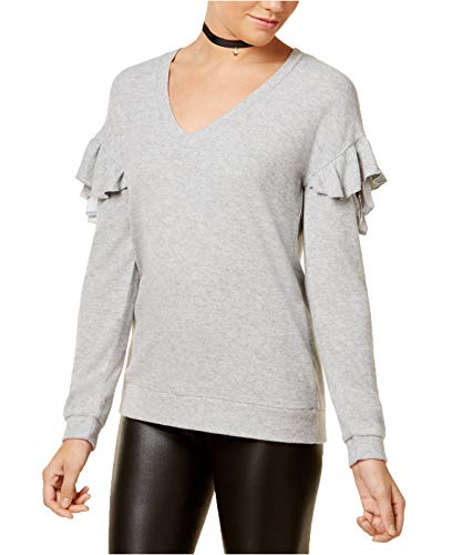 Juniors' Ruffled Cozy Sweater