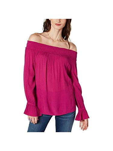INC Smocked Off-The-Shoulder Top