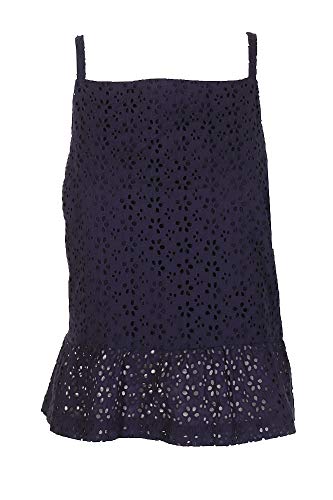 Maison Jules Eyelet Peplum Top