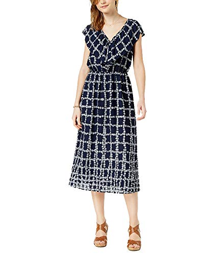 Maison Jules Printed Flounce Maxi Dress