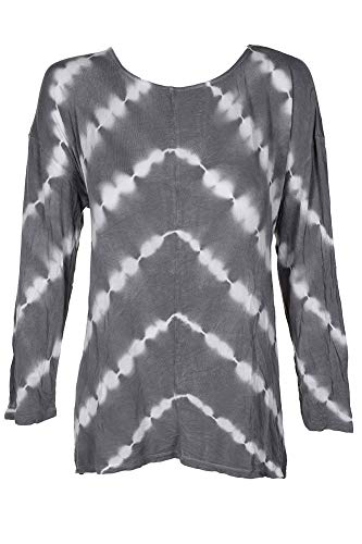 INC International Concepts Tie Dyed Handkerchief Hem T-Shirt