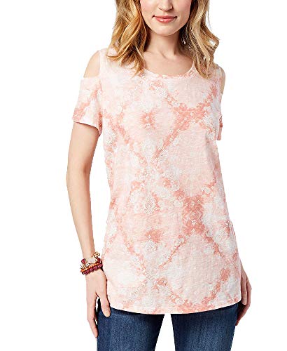 Style & Co Cotton Cold Shoulder T-Shirt
