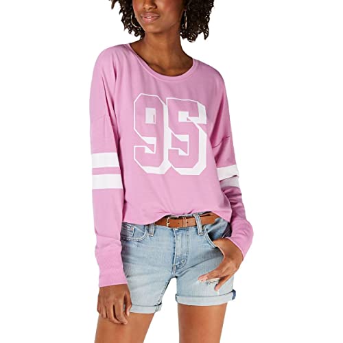 Material Girl Juniors Striped Graphic Sweatshirt