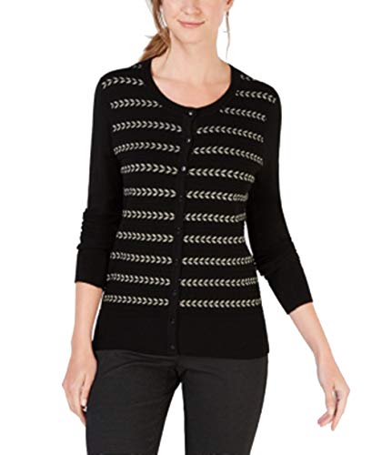 Charter Club Lurex Stripe Cardigan