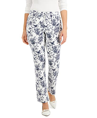 Charter Club Printed Lexington Straight Leg Jeans