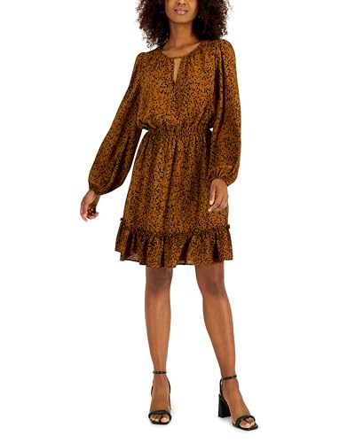 INC International Concepts Womens Printed Keyhole Mini Dress