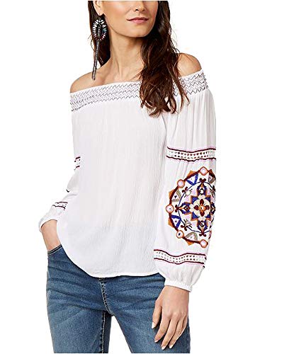 Off The Shoulder Embroidered Top