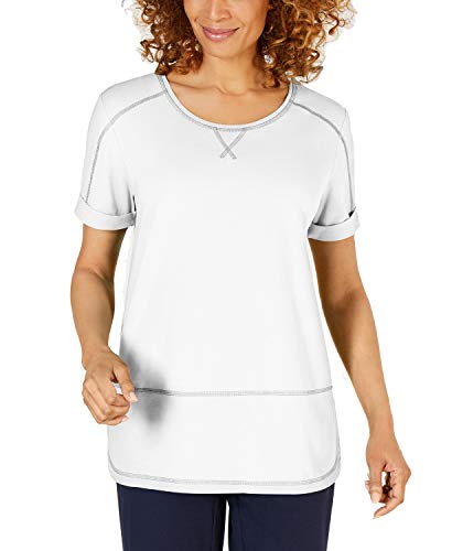 Contrast-Stitch Active T-Shirt