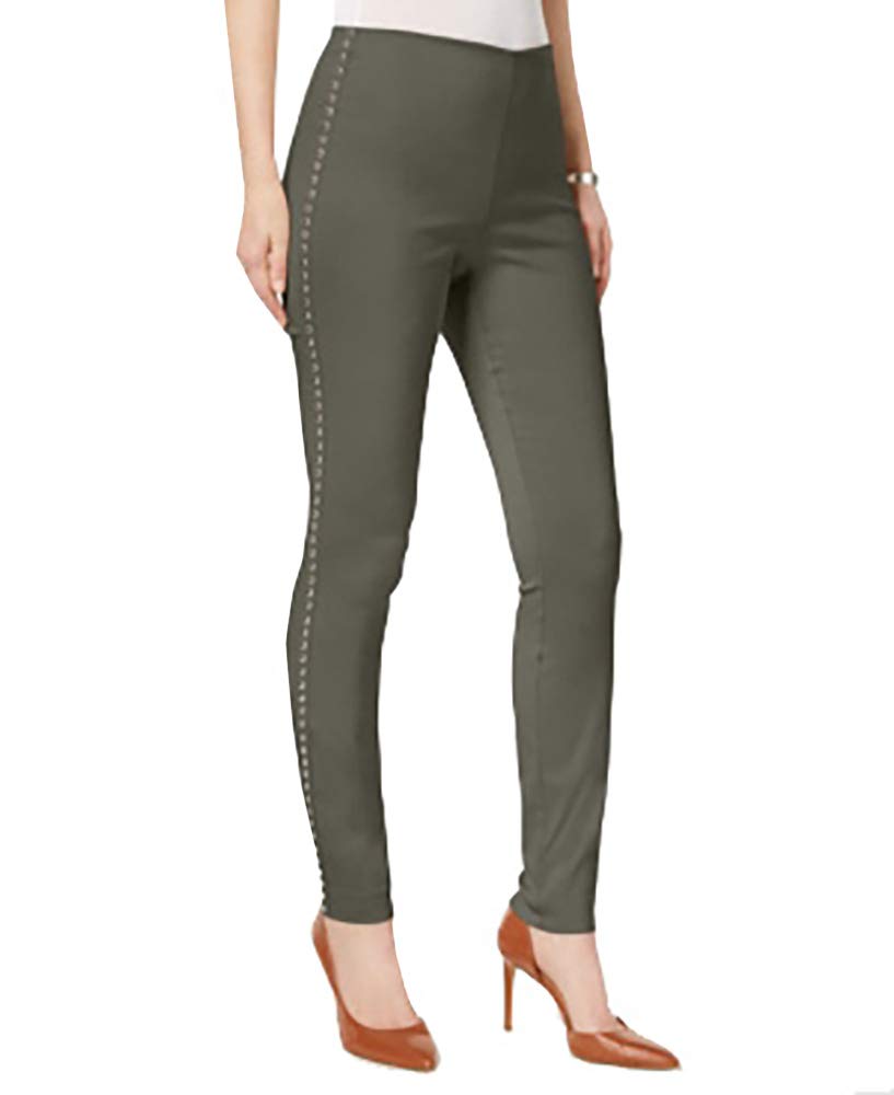 Studded Pull On Skinny Pants