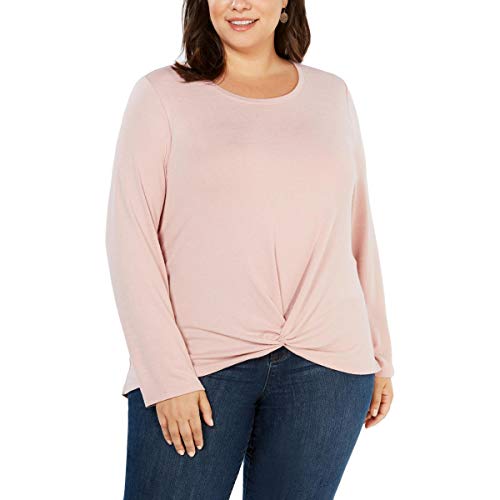 Plus Size Twist-Front Top