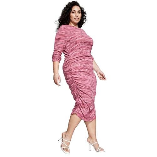 Now This Trendy Plus Size Space Dyed Midi Dress
