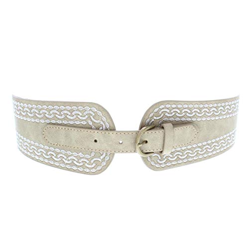 INC International Concepts Embroidered Stretch Belt