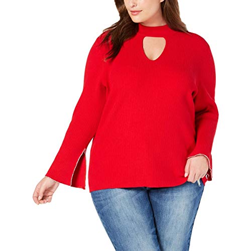I.N.C. Plus Size Keyhole Rhinestone-Trim Top