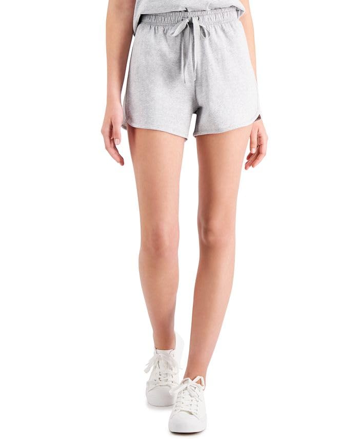 Style & Co Cotton Dolphin-Hem Drawstring Shorts