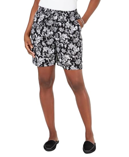 Printed Drawstring Shorts