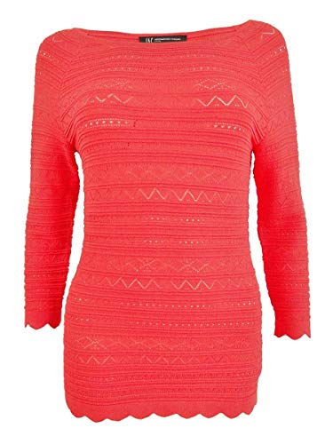 INC International Concepts Petite Mixed Stitch Sweater