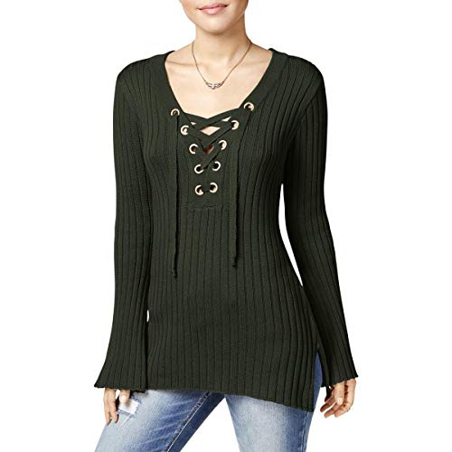 Ultra Flirt Juniors Ribbed Bell Sleeve Sweater