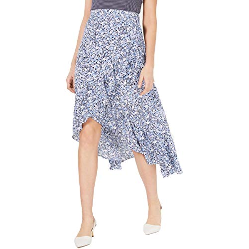 Maison Jules Ruffled High Low Maxi Skirt