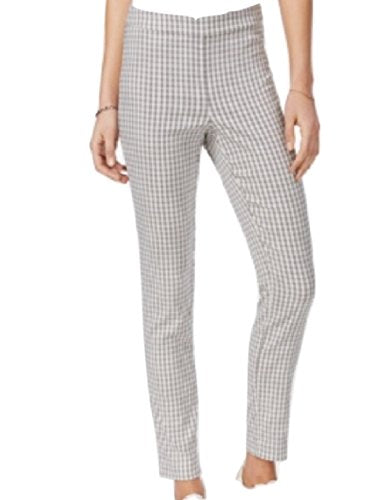 Maison Jules Gingham Print Pull On Pants