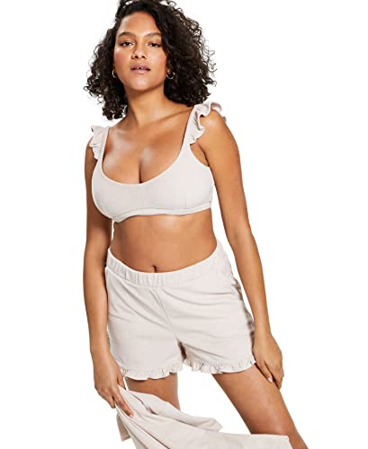 Bar III Ruffled Terry Bralette