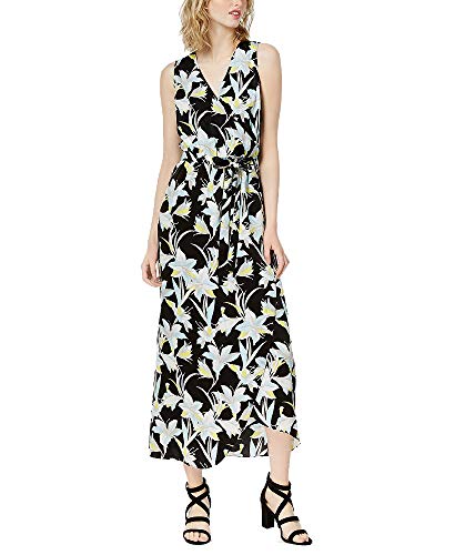 Bar III Printed Wrap Maxi Dress