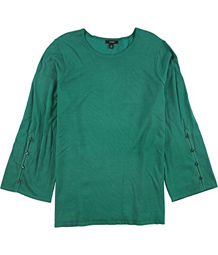 Plus Size Buttoned Bell-Sleeve Sweater