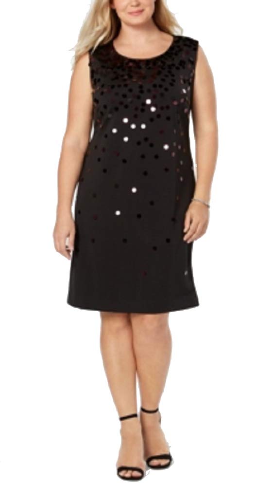 Plus Size Paillette Shift Dress