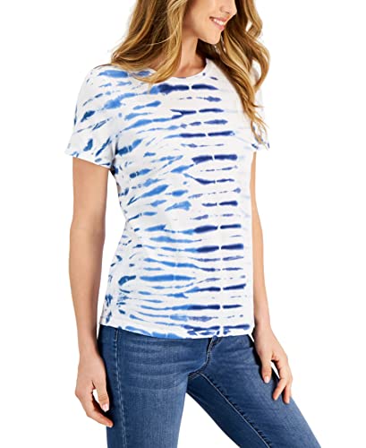 Style & Co Striped Tie Dyed Classics T-Shirt