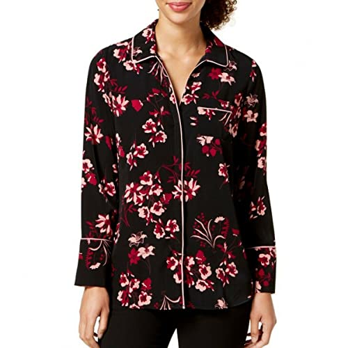 Printed Piped Blouse