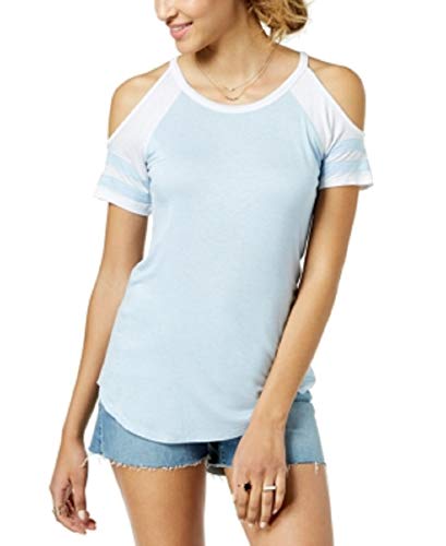 Ultra Flirt By Ikeddi Juniors Cold Shoulder Football T-Shirt