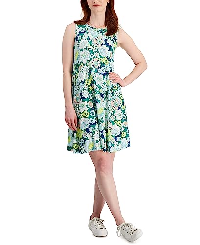 Style & Co Printed Knit Tank Dress
