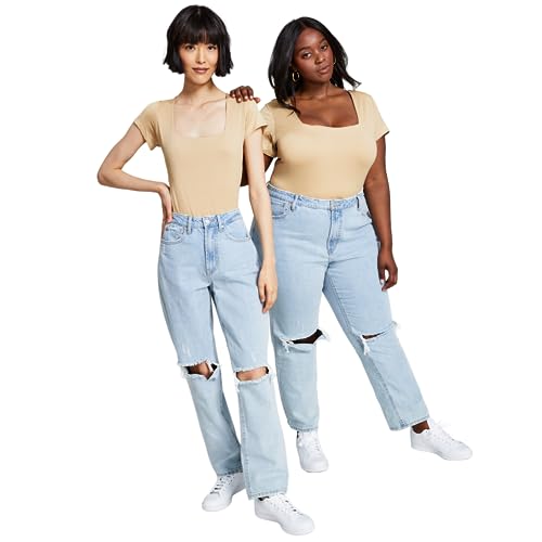 Now This Womens Ultra High Rise Straight Jeans