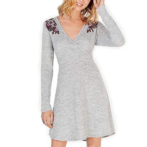 Ultra Flirt Juniors Floral Surplice Dress