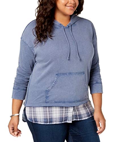 Plus Size Layered-Look Hoodie
