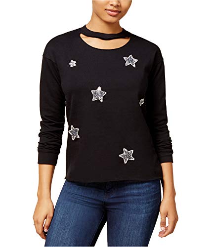 Almost Famous Juniors Star Graphic Choker Sweatshirt