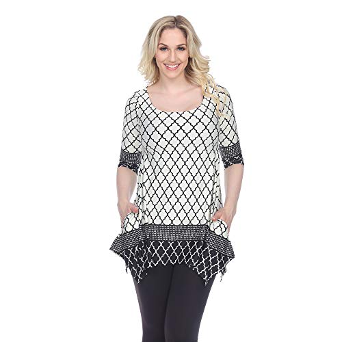 White Mark Womens Aicha Tunic Top