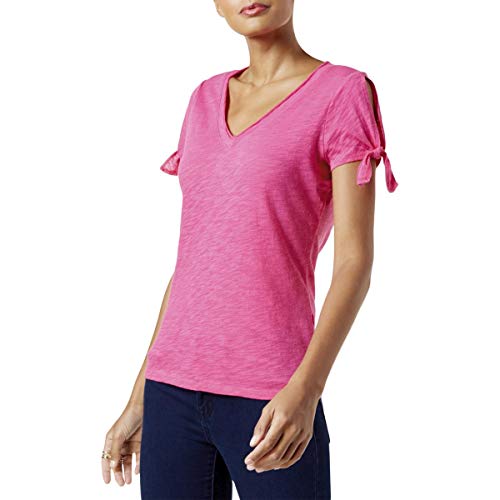 INC International Concepts Cotton Tie Sleeve T-Shirt