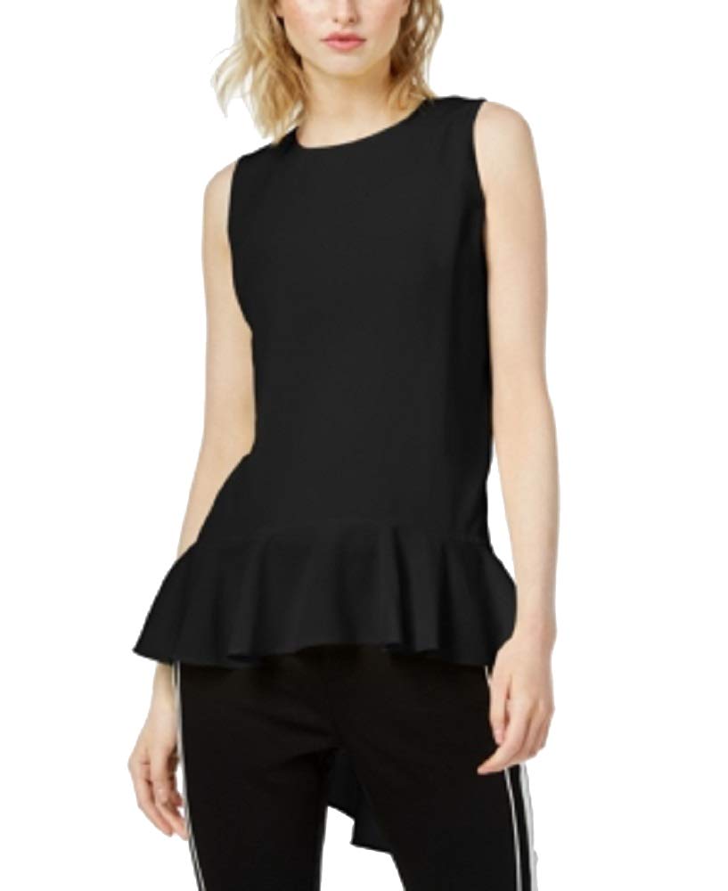 Bar III High Low Peplum Top