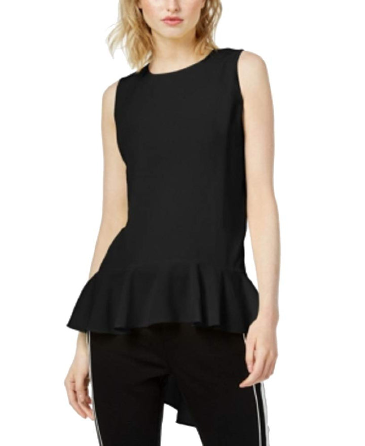 Bar III High Low Peplum Top