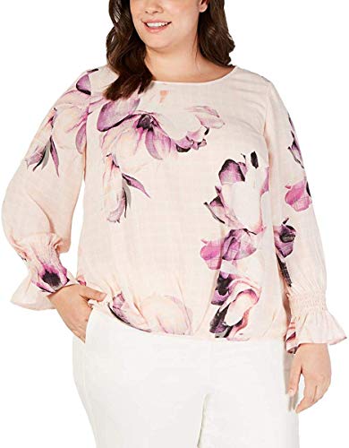 Alfani Plus Size Pleated Tuck Front Blouse