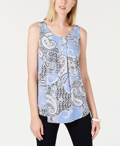 Paisley-Print Sleeveless Top