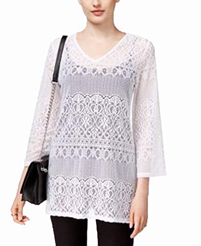 Alfani Petite Lace Tunic