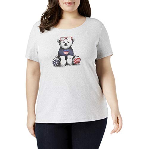 Karen Scott Plus Size Cotton Graphic T-Shirt