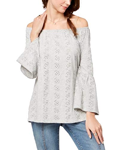 Style & Co Convertible Cotton Eyelet Top