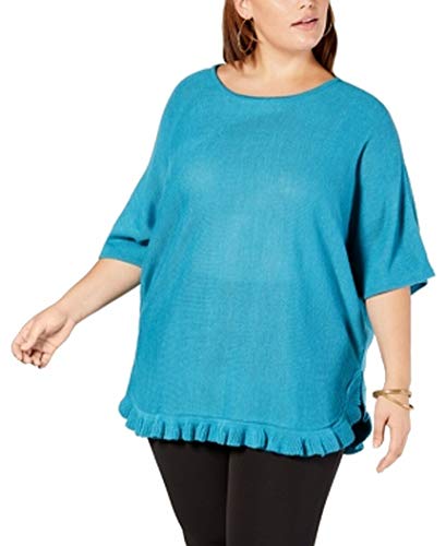 NY Collection Plus Size Ruffled Sweater