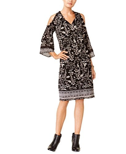 Cold-Shoulder Peasant Dress
